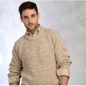 FISHERMANS RIB CREW NECK SWEATER: C761