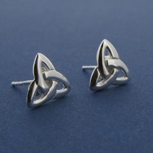 Trinity Knot Stud Earring - medium